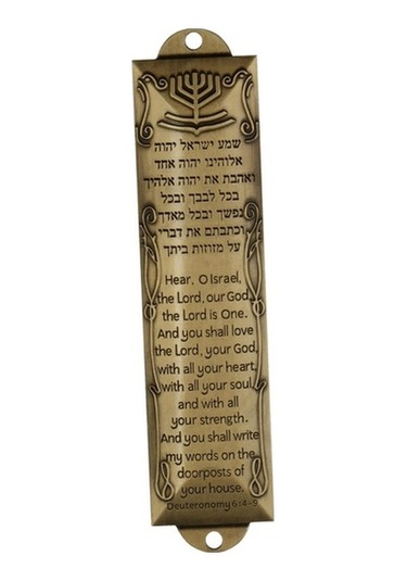 Lijinxu Mezuzah Plaket Yahudi Hediye Dekoratif Mezuza Kapak Altın