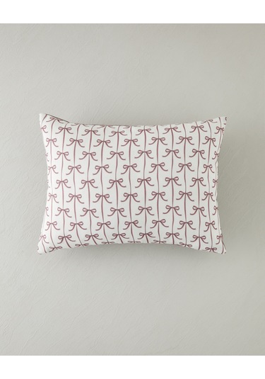 English Home Amaris Dolgulu Kırlent 35x50 Cm Kırmızı - Bej