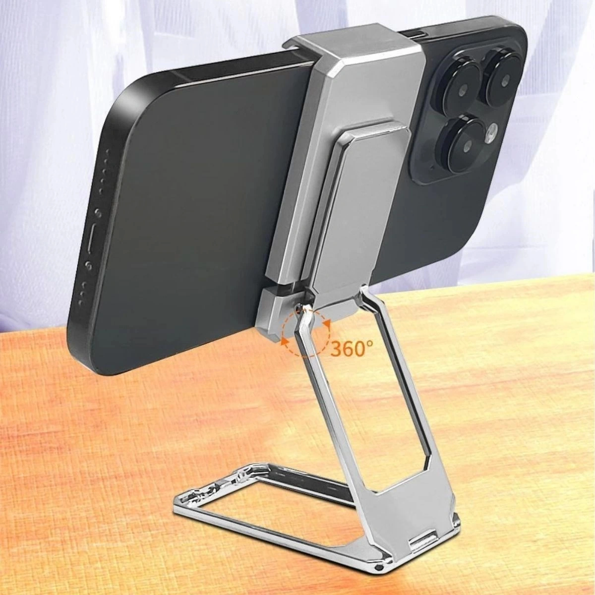 İpek Yıldızı 360 Derece Dönen Tüm Telefon Tipleri İle Uyumlu Metal Telefon Standı Braket