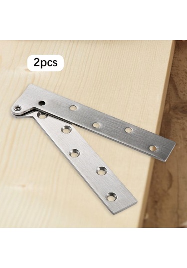 Homyl 2pcs Paslanmaz Çelik Görünmez Katlanır Raf Menteşeleri L