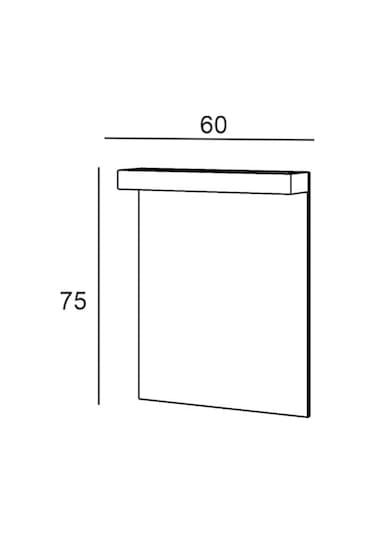 Denko Matia 80 Cm Banyo Dolabı Takımı Aynalı Üst Modülü Çok Renkli