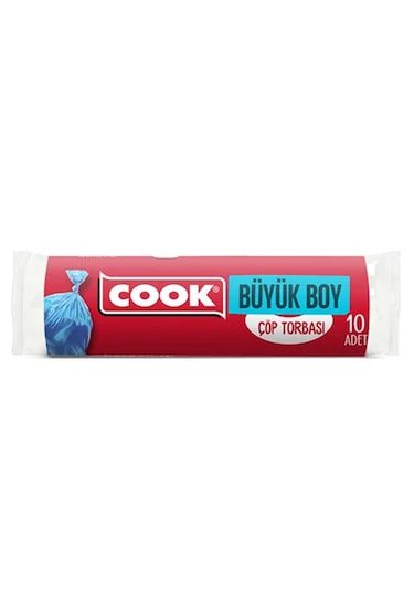 Cook Kokusuz Büyük Boy Çöp Torbası 65x80 Cm 25 Paket X 10 Lu Rulo