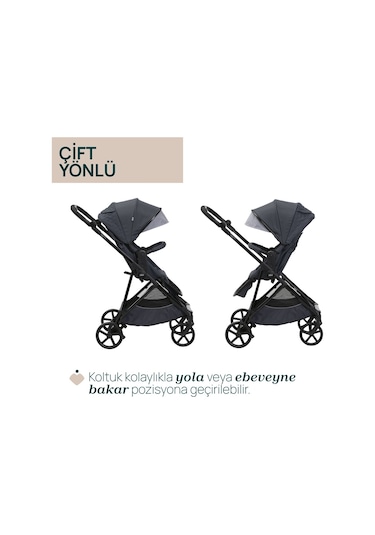 Chicco Seety Bebek Arabası Boston Grey 04087097530000