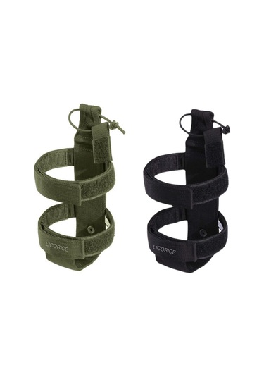 Licorice Bisiklet Ve Motosiklet Ayarlanabilir Taşınır Şişe Rafı 2 Parça Seti Siyah Yeşil Siyah - Yeşil