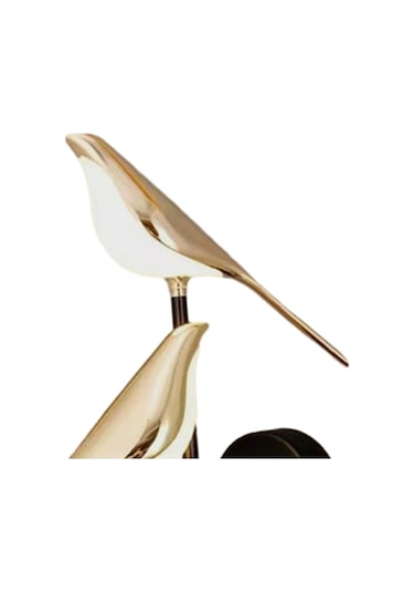 Suntek Aplik Duvar Lambası Başucu İki-kuş-sıcak-ışık Siyah