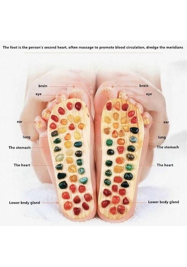Artfulabode Yetişkinler Ve Yaşlılar Terlikleri Suntek Rahatlatıcı Masaj Akupunktur Siyah