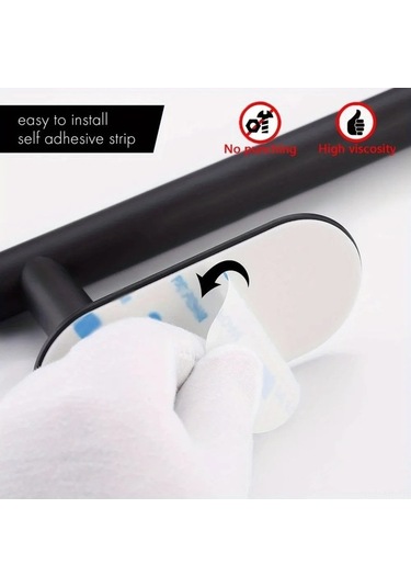 Fortunelane Altın Renkli Paslanmaz Çelik Banyo Havlu Tutucu, 20 Cm, Otomatik Yapışkan, Pıkmadan Montaj, Kolay Kurulum, Evini Şık Altın