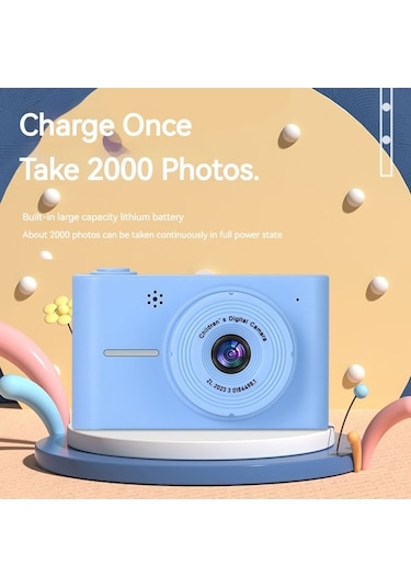 Trendooze Springsun 1080p Dijital Çocuk Kamerası 20mp 8x Dijital Zoom 2.0 İnç İf