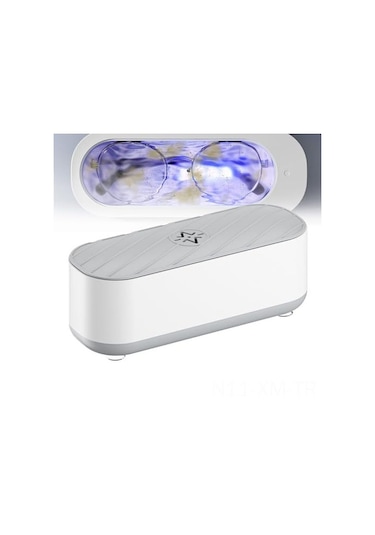 Ximistore9 Portatif Ultrasonik Temizleyici: Mücevher, Gözlük, Para, Kolye Ve Makyaj Fırçaları İçin Derinlemesine Temizlik