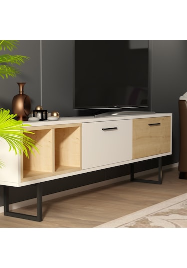 Enna Tv Ünitesi Beyaz Safirmeşe