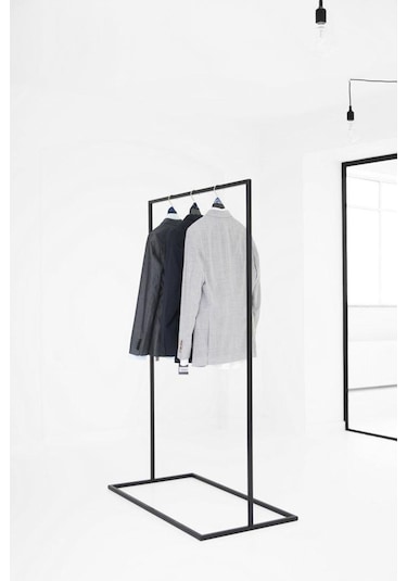 Sort Siyah Metal Elbise Askılığı Orta Siyah1