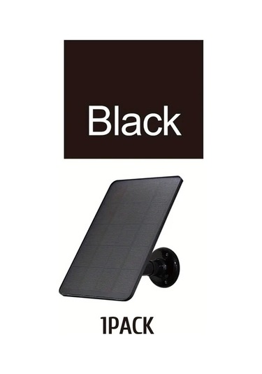 Xuweiwei Siyah Tekli Paket Dusuk Voltaj Guvenlik Kameralari Icin 360 Derece Donuslu Kolay Kurulumlu Gunes Paneli Usb C Ve Micro Usb Uyumlu