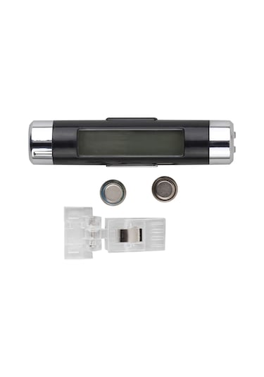 Araba için Klipsli Dijital Aydınlatmalı Lcd Saat Termometre