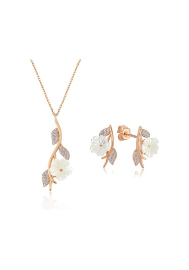 Mia Vento İtalyan Tasarım Bahar Serenatı Flowers Gümüş İkili Set