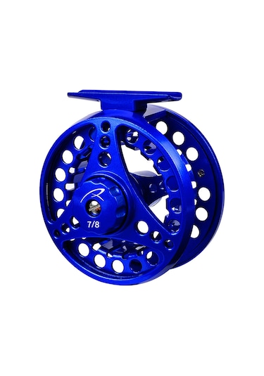 Lemestar Alüminyum Altyapı 3/4 Boyutta Mavi Uçak Olta Makinesi - 2+1 Yataklı 1:1 Dişli Oranı