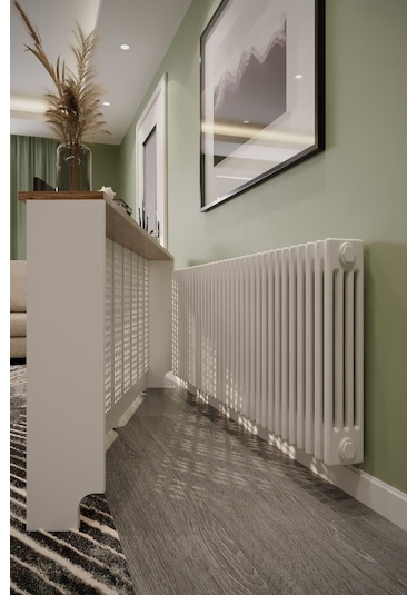 Truva Model Beyaz Üstü Çam Renk 176 CM Petek Kaplama Dresuar Çok Renkli