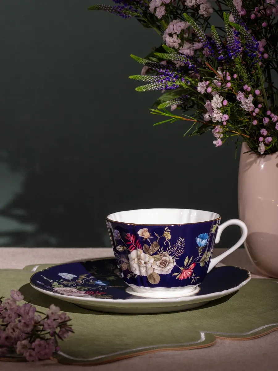 Lefard "belle Kobalt" Porselen 300 Ml Hediye Çay Takımı 349418247 Mavi