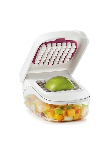 Tongxida Pratik Beyaz Sebze Meyve Doğrayıcı, Hızlı Salata Yapım Aracı Beyaz