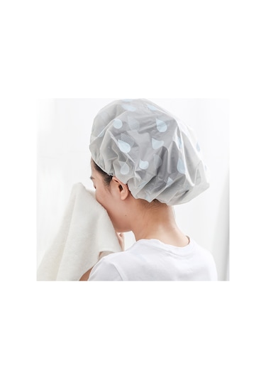 Xindoker Kadınlar İçin Su Geçirmez Duş Şapka, Peva Malzemeyle Yapılmış, Ev Kullanıma Uygun, Pembe Renk, Ticari Satış İçin Uygun Pembe