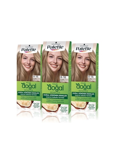 Palette Kalıcı Doğal Renkler Saç Boyası 3 Adet