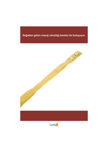 Doğal Bambu Kaşınma Ve Masaj Sopası Hafif Ve Ergonomik Tasarım Çok Renkli