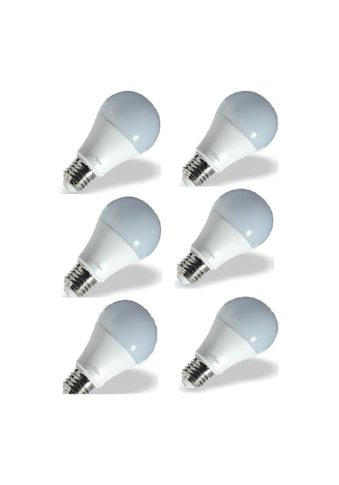 Helios 9w Led Ampül Beyaz 6'lı Hs2021