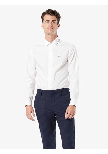 Dockers Refıned Poplın Paper Whıte Erkek Yeşil T-shirt - 28836