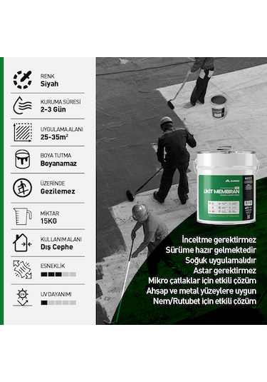 Alkoru 5 Adet 15 Kg Lite Likit Membran Avantaj Paket