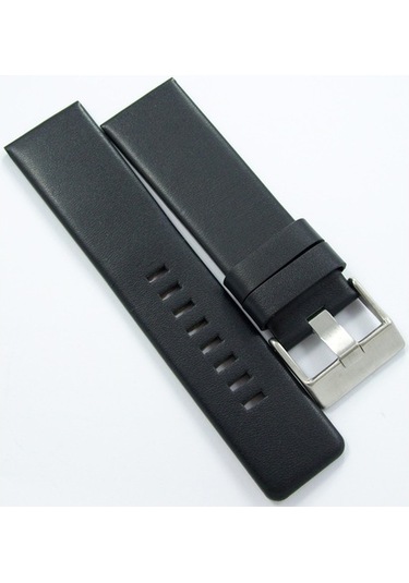 Bizon Siyah Deri Saat Kordonu 26Mm Diesel Model Spor Saat Kayışı