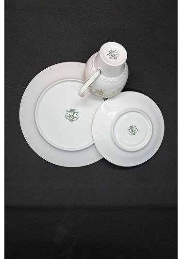 Tirschenreuth Duble Vintage Kahve Fincanı 3 Parça 180 Ml Bej