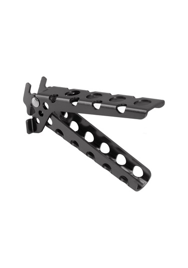 Fosenze Alüminyum Isıya Dayanıklı Kaymaz Tutucu Kamp Çadırı Piknik Pişirme Tencere Kelepçe Gri Gri