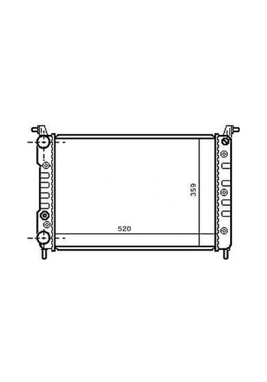 MGA 80102 Su Radyatörü Palio 98- Siena Albea 1.4 1.6 16V Müsürlü Tip 520X359X34