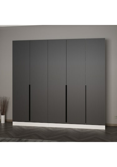 Minar Kale 210 Cm 5 Kapaklı 3b Raf Portmanto Byz Mbr Çizgili Ant Minar Kale 210 Cm 5 Kapaklı 3b Raf Portmanto Byz Mbr Çizgili Ant