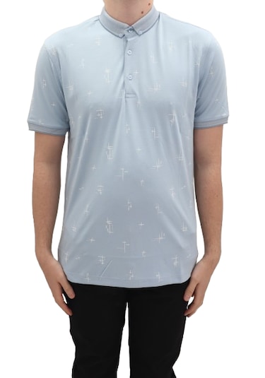 Santa Dmctekstil Erkek 112 Desenli Spor Kesim Rahat Kalıp Cepsiz Polo Yaka T-shirt Mavi Santa Dmctekstil Erkek 112 Desenli Spor Kesim Rahat Kalıp Cepsiz Polo Yaka T-shirt Mavi