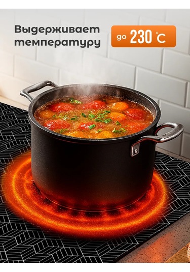 Shiny Kitchen İndüksiyon Ocağı İçin Koruyucu Paspas 468008040 Siyah