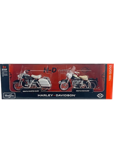 1/18 Harley-davidson İkili Motorlar 60'lar