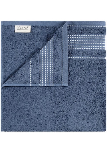 Pamuk Havlu Takımı 2 Li Ladin 50x90/70x140 Cm İndigo