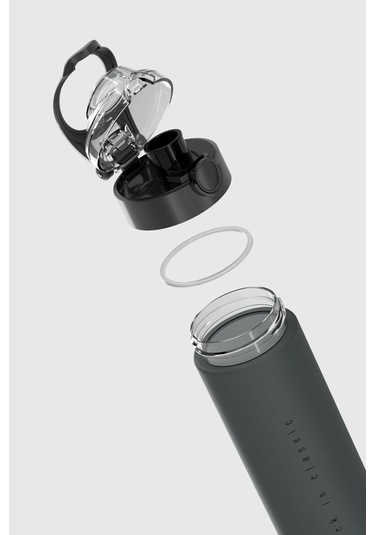 Renga Saga Desenli 630 Ml Mat Tritan Matara 912114 Siyah Siyah