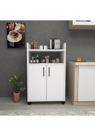 Arnetti Mutfak Banyo Dolabı Tiraks Çok Amaçlı Dolap Beyaz