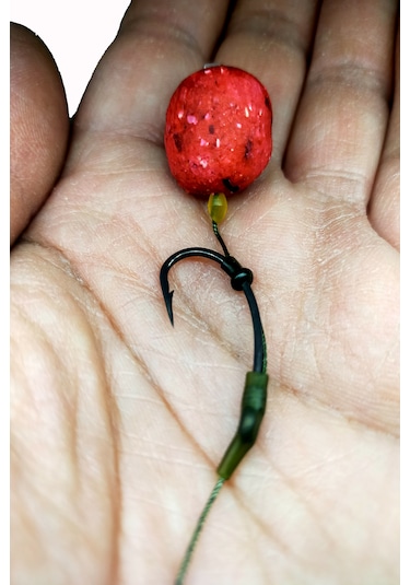 30 Gr Yaylı Çilek Boili Rig Takımı 5 Adet Yedek Boili 5'li Set