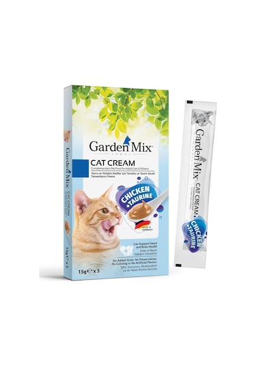 Garden Mix Tavuk ve Taurin Kedi Kreması 5 x 15 G
