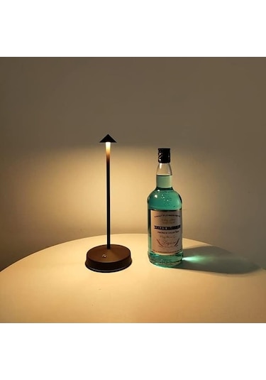 Besthome1 3000 Mah Pil Taşınabilir Led Masa Lambası, 2 Seviye Parlaklık, Dokunmatik, Alüminyum Kasa, Ip54 Suya Dayanıklı