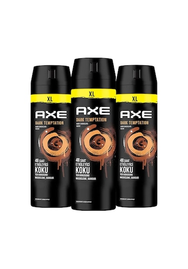 Axe Dark Temptation XL Erkek Sprey Deodorant 3 x 200 ML