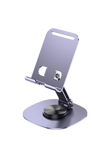 Mt43 Masaüstü Metal Telefon Tutucu Tabanı Döner Tasarımlı
