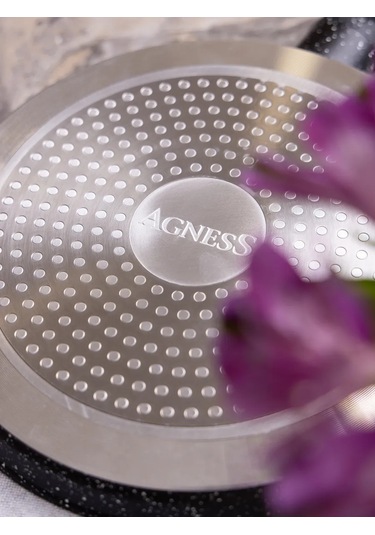 Agness "black Marble" 22 Cm Krep Tavası, Yapışmaz Yüzeyli 321030749 Siyah