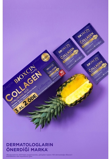 Bioxcin Beauty Collagen Toz Saşe  10.000 Mg 3 Al 2 Öde Tip 1 - Tip 3 Hidrolize Kolajen - Keratin
