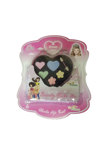 Kalp Temalı Sürülebilir Oyuncak Makyaj Seti: Aşk Dolu Işıltılar