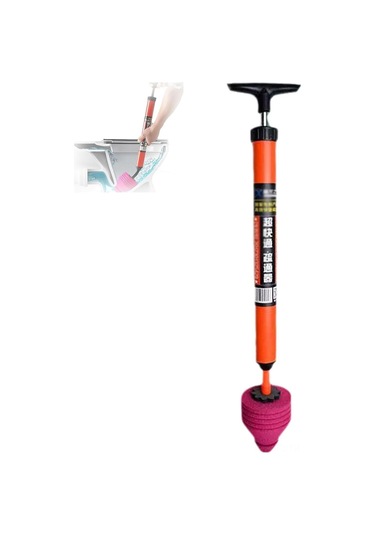 Lemestar Yüksek Basınçlı Pnömatik Tuvalet Tıkanıklık Aracı - Abs Kolu, 120psi, Tuvalet/arıtma Boruları İçin Çabuk Çözüm Diğer