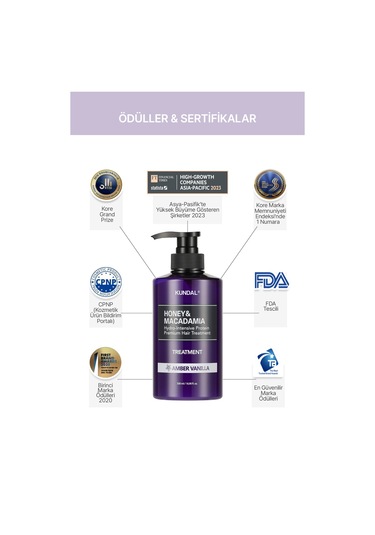 Kundal Honey & Macadamia Amber Vanilla Protein Treatment 500 ML