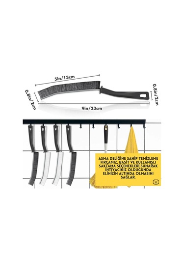 3 Adet Çok Amaçlı Detay Temizlik Fırçası Banyo Lavabo Mutfak İnce Fırça